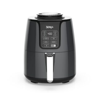 Ninja AF100C Air Fryer, 4-Qt Capacity, Non-Stick, Air Fry, Roast, Reheat, Dehydrate, Charcoal Grey (Canadian Version) - Perfect for Nutritional Cooking with Air Fryer Accessories