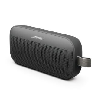 Bose SoundLink Flex Bluetooth Speaker (2nd Gen) - Portable Outdoor Speaker with Hi-Fi Audio, Waterproof and Dustproof, USB-C, Up to 12 Hours Battery Life, Black
