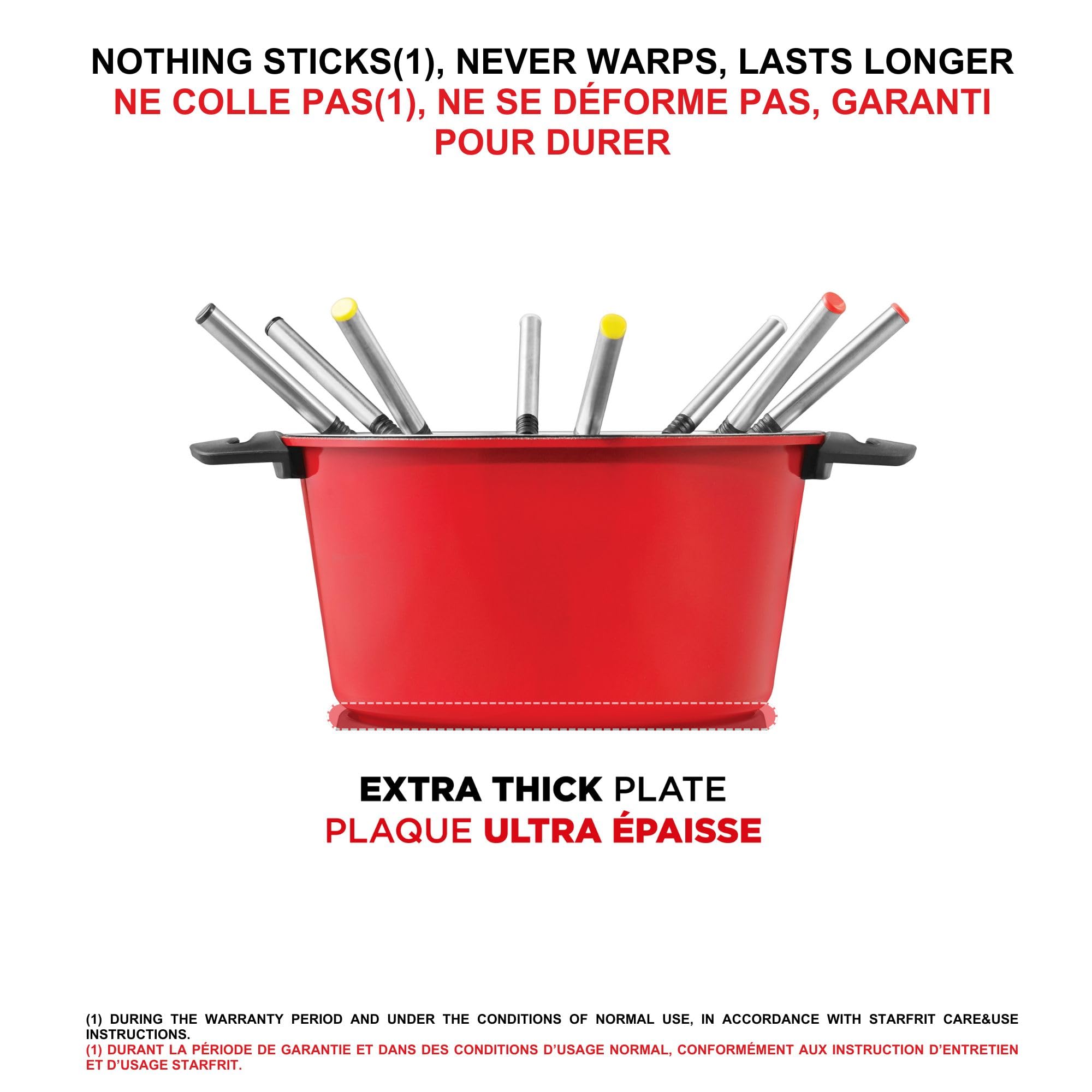 Starfrit The Rock Electric Fondue 13PC Set - 3L - Nestable Components - Quick Release Magnetic Cord - 1500W - Image 13