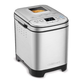 Cuisinart Compact Automatic Bread Maker, 12 Pre-programmed Menu Options, Silver (CBK-110C)
